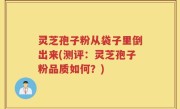 灵芝孢子粉从袋子里倒出来(测评：灵芝孢子粉品质如何？)