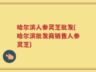 哈尔滨人参灵芝批发(哈尔滨批发商销售人参灵芝)