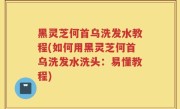 黑灵芝何首乌洗发水教程(如何用黑灵芝何首乌洗发水洗头：易懂教程)