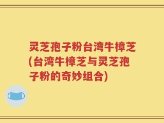 灵芝孢子粉台湾牛樟芝(台湾牛樟芝与灵芝孢子粉的奇妙组合)