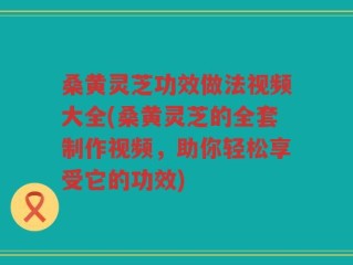桑黄灵芝功效做法视频大全(桑黄灵芝的全套制作视频，助你轻松享受它的功效)