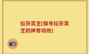 拉莎灵芝(探寻拉莎灵芝的神奇功效)