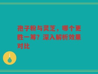 孢子粉与灵芝，哪个更胜一筹？深入解析效果对比