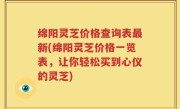 绵阳灵芝价格查询表最新(绵阳灵芝价格一览表，让你轻松买到心仪的灵芝)