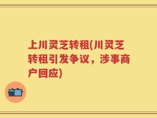 上川灵芝转租(川灵芝转租引发争议，涉事商户回应)