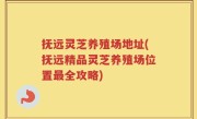抚远灵芝养殖场地址(抚远精品灵芝养殖场位置最全攻略)