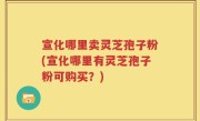 宣化哪里卖灵芝孢子粉(宣化哪里有灵芝孢子粉可购买？)
