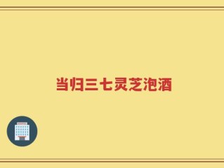 当归三七灵芝泡酒