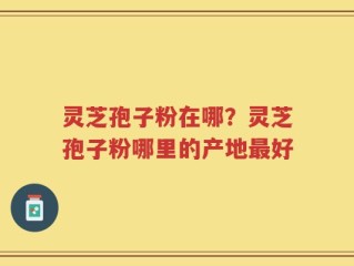 灵芝孢子粉在哪？灵芝孢子粉哪里的产地最好