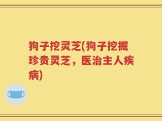 狗子挖灵芝(狗子挖掘珍贵灵芝，医治主人疾病)
