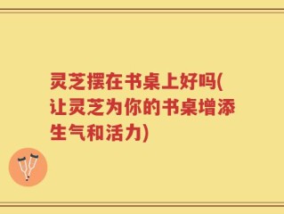 灵芝摆在书桌上好吗(让灵芝为你的书桌增添生气和活力)