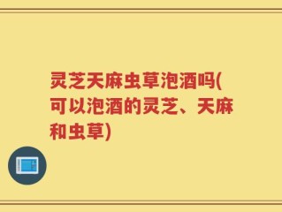 灵芝天麻虫草泡酒吗(可以泡酒的灵芝、天麻和虫草)