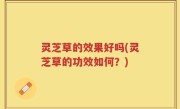 灵芝草的效果好吗(灵芝草的功效如何？)