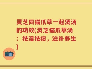 灵芝同猫爪草一起煲汤的功效(灵芝猫爪草汤：祛湿祛痰，滋补养生)