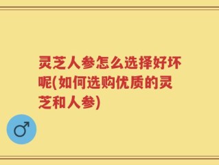 灵芝人参怎么选择好坏呢(如何选购优质的灵芝和人参)