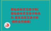 原始森林灵芝孢子粉(原始森林灵芝孢子粉改为 原生态灵芝孢子粉-拥抱自然健康)