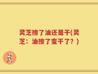 灵芝擦了油还是干(灵芝：油擦了变干了？)