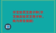 华芝恰灵芝孢子粉(华芝推出恰灵芝孢子粉，助力养生保健)