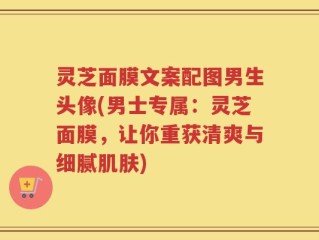 灵芝面膜文案配图男生头像(男士专属：灵芝面膜，让你重获清爽与细腻肌肤)