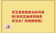 灵芝用铁锅煮水好吗视频(如何正确用铁锅煮灵芝水？附视频教程)