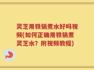 灵芝用铁锅煮水好吗视频(如何正确用铁锅煮灵芝水？附视频教程)
