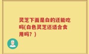 灵芝下面是白的还能吃吗(白色灵芝还适合食用吗？)