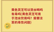黄色灵芝可以煲水喝吗有毒吗(黄色灵芝可用于泡水饮用吗？需要注意的毒性问题)