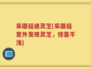 采蘑菇遇灵芝(采蘑菇意外发现灵芝，惊喜不浅)