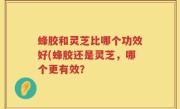 蜂胶和灵芝比哪个功效好(蜂胶还是灵芝，哪个更有效？