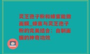 灵芝孢子粉和蜂蜜能做面膜_蜂蜜与灵芝孢子粉的完美结合：自制面膜的神奇功效