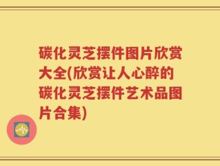 碳化灵芝摆件图片欣赏大全(欣赏让人心醉的碳化灵芝摆件艺术品图片合集)