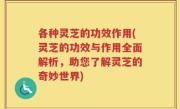 各种灵芝的功效作用(灵芝的功效与作用全面解析，助您了解灵芝的奇妙世界)