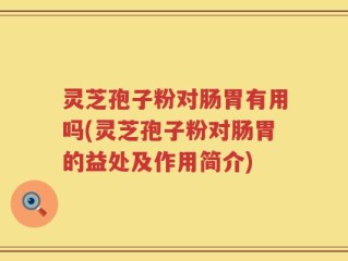 灵芝孢子粉对肠胃有用吗(灵芝孢子粉对肠胃的益处及作用简介)