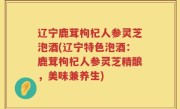 辽宁鹿茸枸杞人参灵芝泡酒(辽宁特色泡酒：鹿茸枸杞人参灵芝精酿，美味兼养生)
