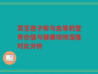 灵芝孢子粉与虫草的营养价值与健康功效深度对比分析