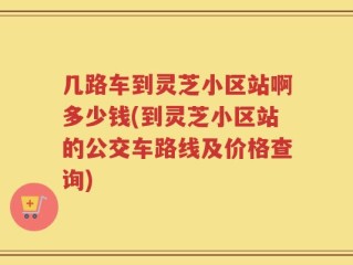 几路车到灵芝小区站啊多少钱(到灵芝小区站的公交车路线及价格查询)