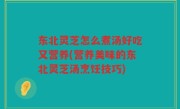 东北灵芝怎么煮汤好吃又营养(营养美味的东北灵芝汤烹饪技巧)