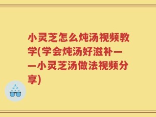 小灵芝怎么炖汤视频教学(学会炖汤好滋补——小灵芝汤做法视频分享)