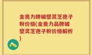 金奥力牌破壁灵芝孢子粉价格(金奥力品牌破壁灵芝孢子粉价格解析)