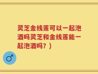 灵芝金线莲可以一起泡酒吗灵芝和金线莲能一起泡酒吗？)