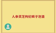 人参灵芝枸杞蝎子泡酒