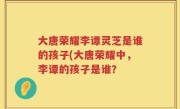大唐荣耀李谭灵芝是谁的孩子(大唐荣耀中，李谭的孩子是谁？