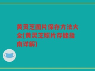 黄灵芝图片保存方法大全(黄灵芝照片存储指南详解)