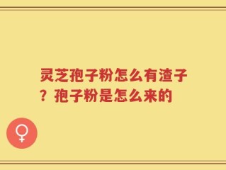 灵芝孢子粉怎么有渣子？孢子粉是怎么来的