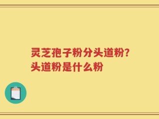 灵芝孢子粉分头道粉？头道粉是什么粉