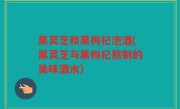 黑灵芝和黑枸杞泡酒(黑灵芝与黑枸杞熬制的美味酒水)
