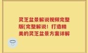 灵芝盆景解说视频完整版(完整解说！打造精美的灵芝盆景方案详解