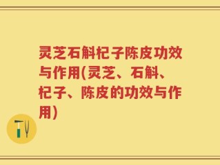 灵芝石斛杞子陈皮功效与作用(灵芝、石斛、杞子、陈皮的功效与作用)