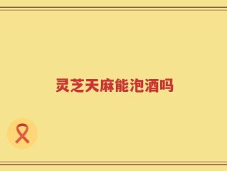 灵芝天麻能泡酒吗