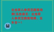 北虫草人参灵芝鹿茸地黄(五色菌王：北虫草人参灵芝鹿茸地黄，五补合一！